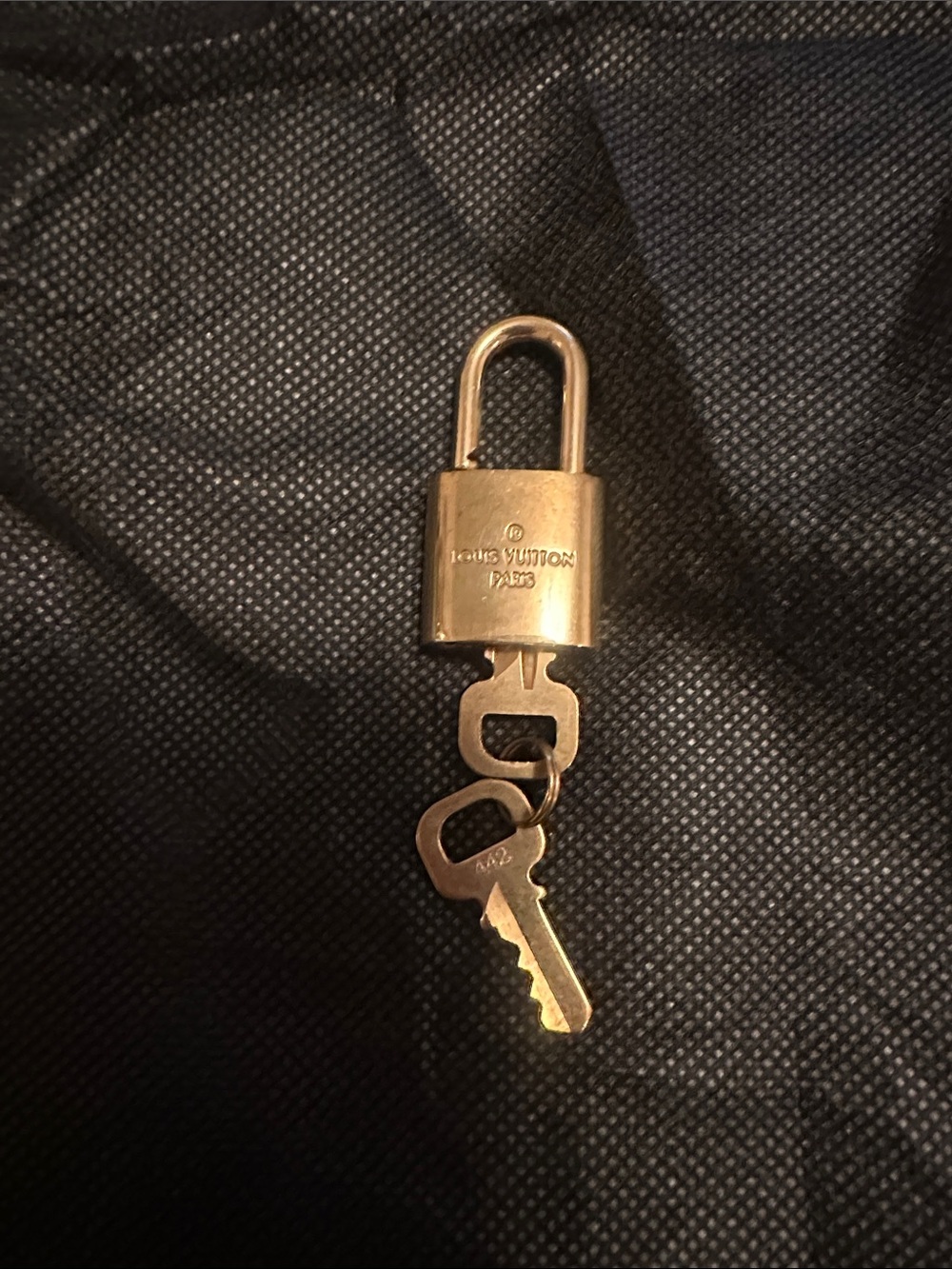 Louis Vuitton Gold-tone Padlock with 2 Keys-442 - Picture 3 of 3